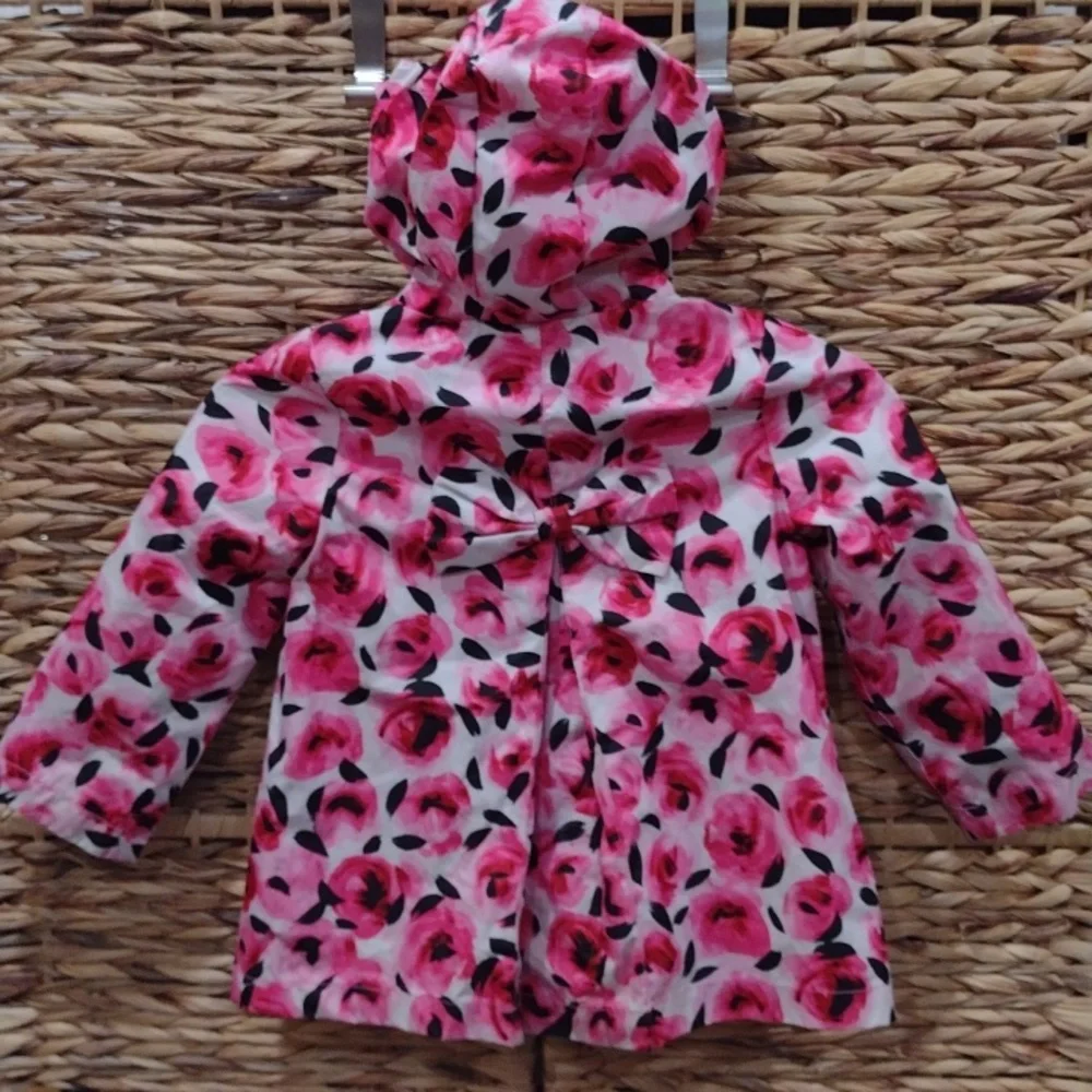 Kate Spade kids rain jacket with flowers size 3T - Picture 6 of 11